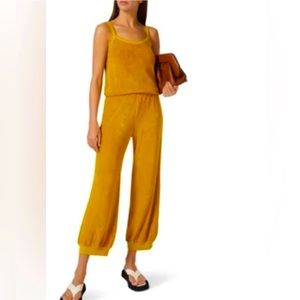Suzie Kondi Gold Velour Jumpsuit 🔆